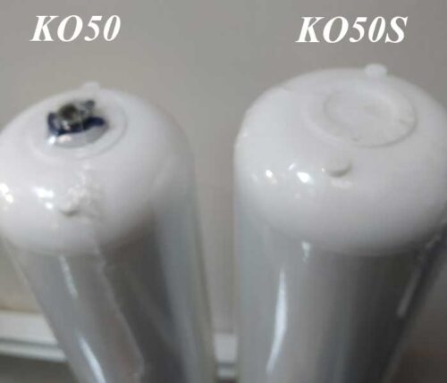 Картриджи KO50 и KO50S в сравнении, нижняя часть
